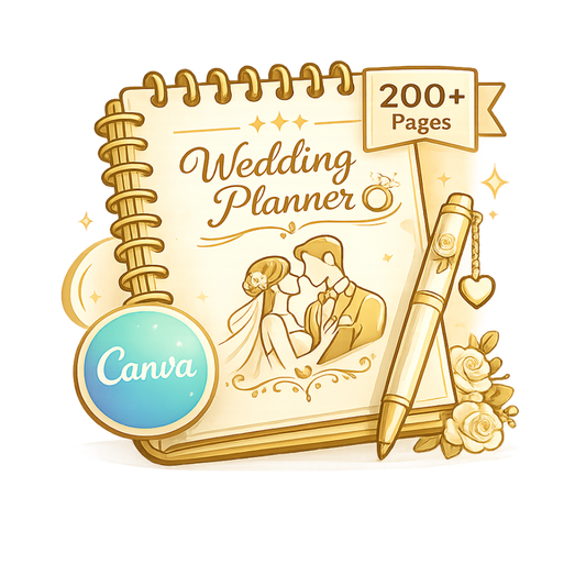 Canva 200+ pages Wedding Planner